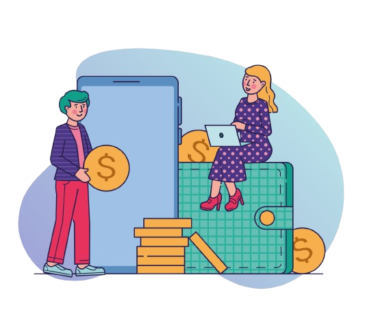 Digital Cooperative Growth Illustration